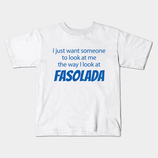 Fasolada Kids T-Shirt by greekcorner